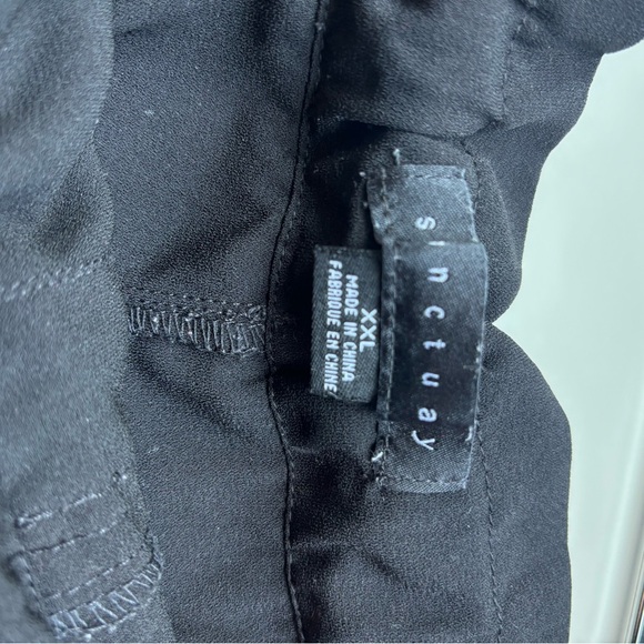 Sanctuary Charcoal Relaxed Pants - Picture 2 of 4